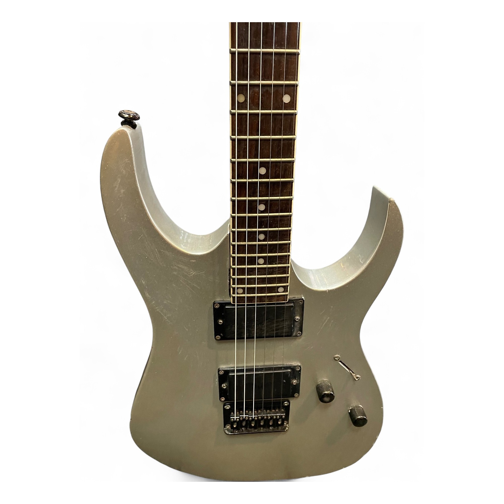 Used Ibanez Gio Ax SILVER Solid Body Electric Guitar SILVER