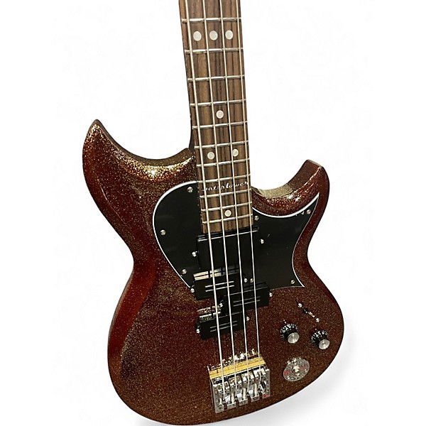 Used Reverend Wattplower Root Beer Sparkle Electric Bass Guitar