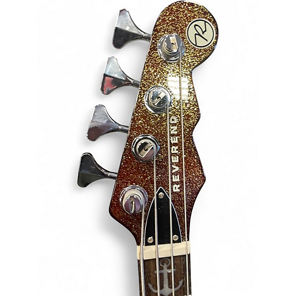 Used Reverend Wattplower Root Beer Sparkle Electric Bass Guitar