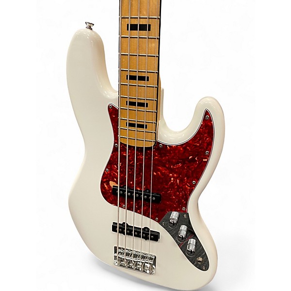 Used Squier Classic Vibe 70’s 5 string White Electric Bass Guitar