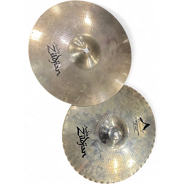 Used Zildjian 14in A Custom Mastersound Hi Hat Top Cymbal