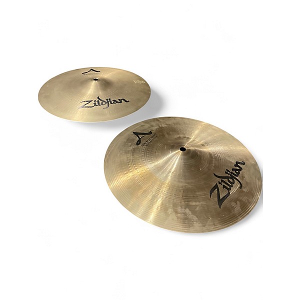 Used Zildjian 13in A NEW BEATHI HAT PAIR Cymbal