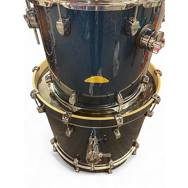 Used SPL 5 Piece Velocity Cobalt Sequin Drum Kit