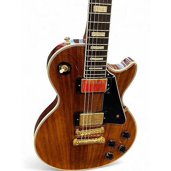 Used Epiphone LES PAUL CUSTOM KOA NATURAL Solid Body Electric Guitar