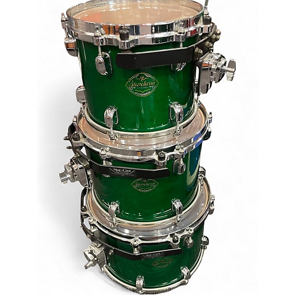 Used TAMA 6 Piece Starclassic Emerald Green Drum Kit