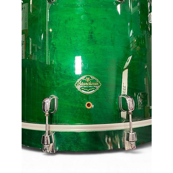 Used TAMA 6 Piece Starclassic Emerald Green Drum Kit