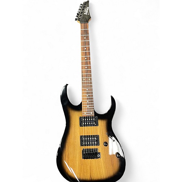 Used Ibanez Gio Ax Blue Sunburst Solid Body Electric Guitar