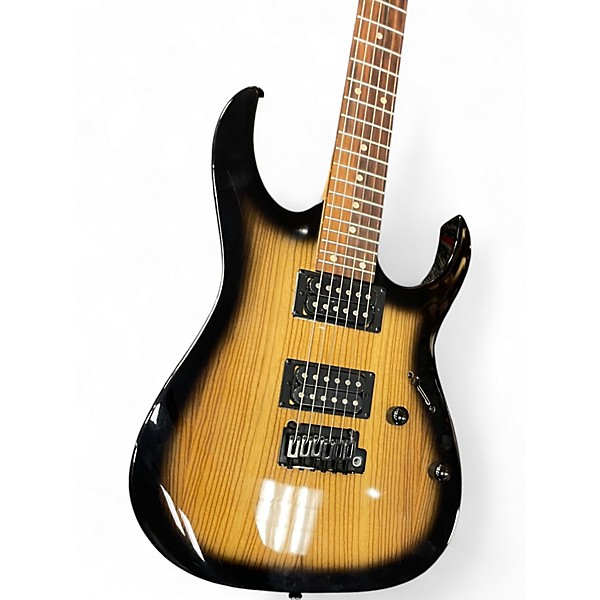 Used Ibanez Gio Ax Blue Sunburst Solid Body Electric Guitar