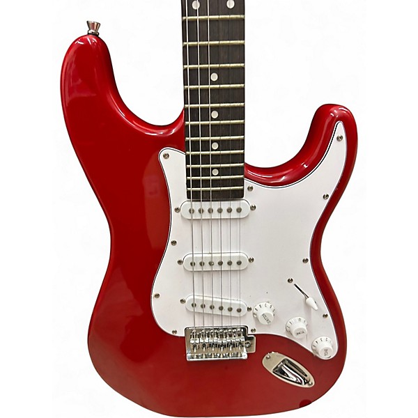 Used Glarry STRATOCASTER Red Solid Body Electric Guitar