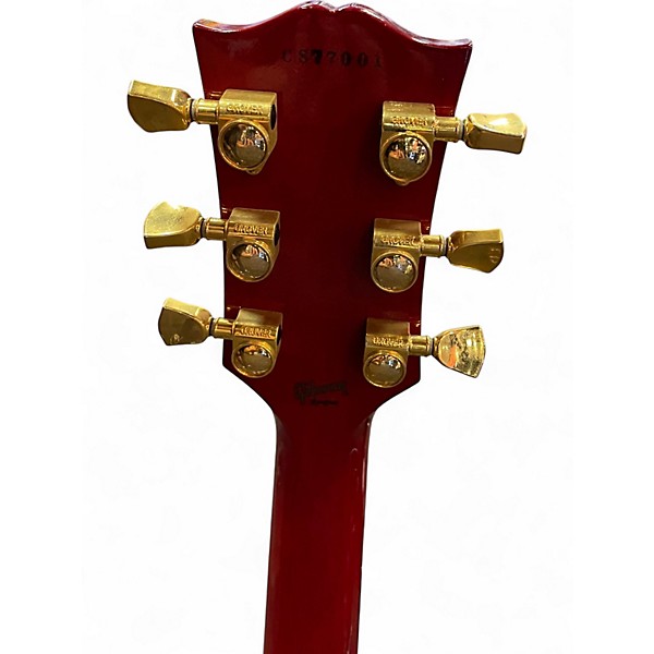Used Gibson Les Paul Custom Left Handed Cherry Sunburst Electric Guitar