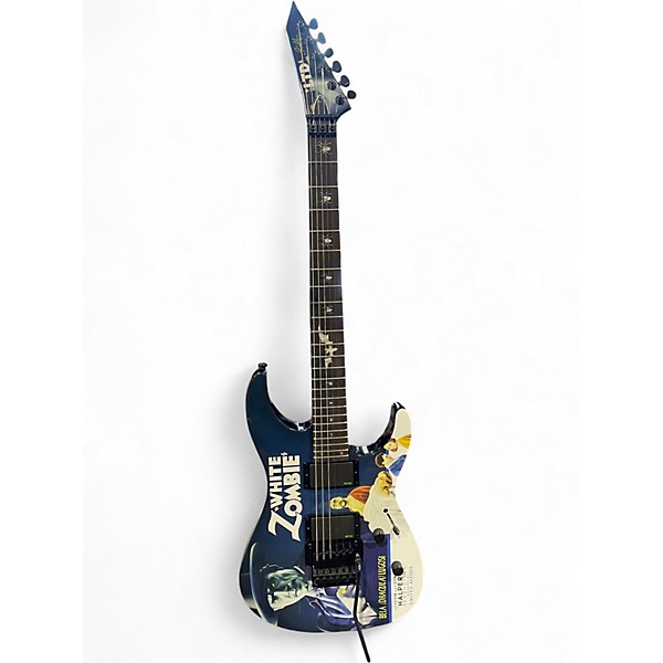 Used ESP LTD Kirk Hammett Signature White Zombie WHITE Solid Body Electric Guitar
