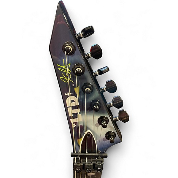 Used ESP LTD Kirk Hammett Signature White Zombie WHITE Solid Body Electric Guitar