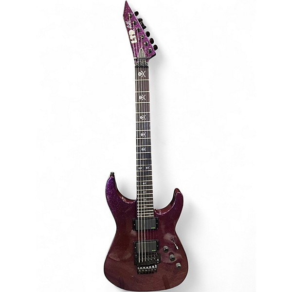 Used ESP KH-602 Purple Solid Body Electric Guitar