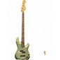 Used Fender zone pj Sage Green Metallic Electric Bass Guitar thumbnail