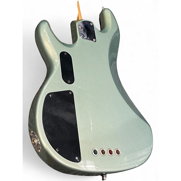 Used Fender zone pj Sage Green Metallic Electric Bass Guitar