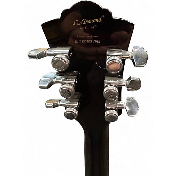 Used 2000s DeArmond M75T Silver Sparkle Solid Body Electric Guitar