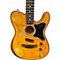 Used Fender ACOUSTASONIC Worn TV Yellow Acoustic Electric Guitar