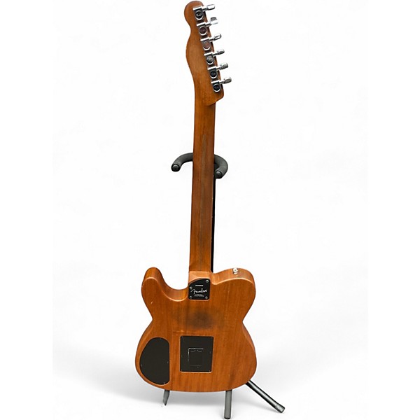 Used Fender ACOUSTASONIC Worn TV Yellow Acoustic Electric Guitar