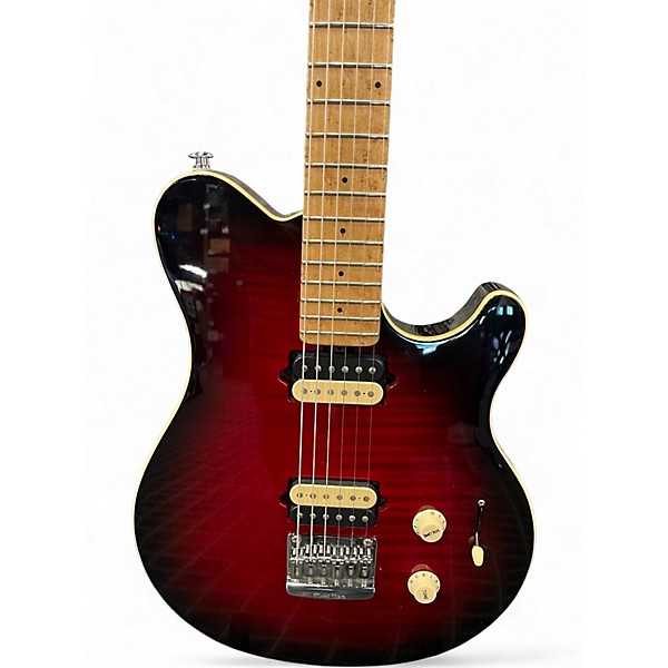 Used Ernie Ball Music Man Axis Super Sport HH Candy Red Burst Solid Body Electric Guitar
