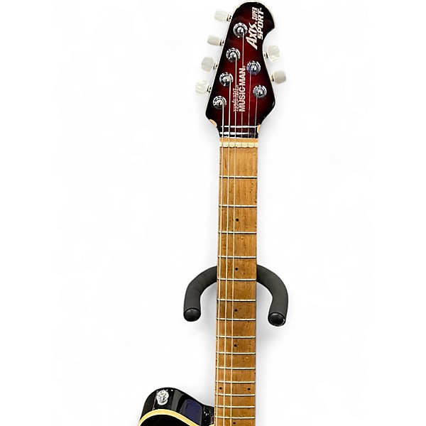 Used Ernie Ball Music Man Axis Super Sport HH Candy Red Burst Solid Body Electric Guitar