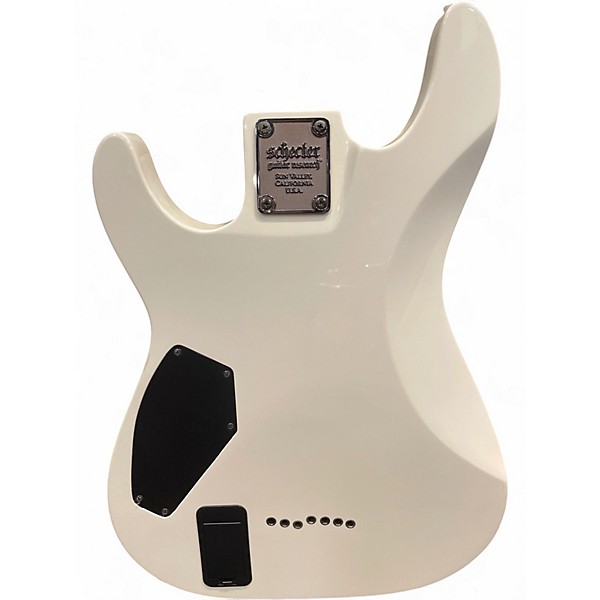 Used Schecter Guitar Research Demon 7 String Alpine White Solid Body Electric Guitar