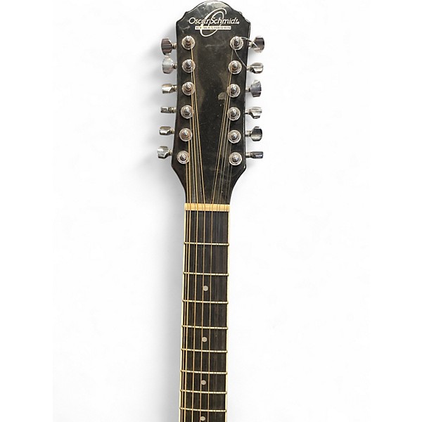 Used Oscar Schmidt OD312CE Black 12 String Acoustic Guitar