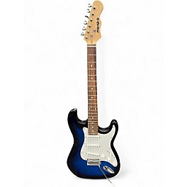 Used Mahar Strat Style Blue Solid Body Electric Guitar