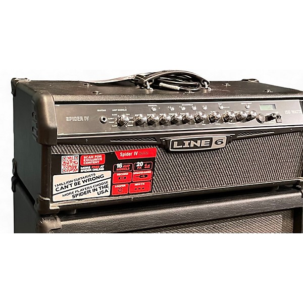 Used Line 6 Spider IV HD150 Solid State Guitar Amp Head