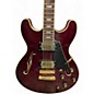 Vintage 1980s Aria TA-60 Burgundy Hollow Body Electric Guitar