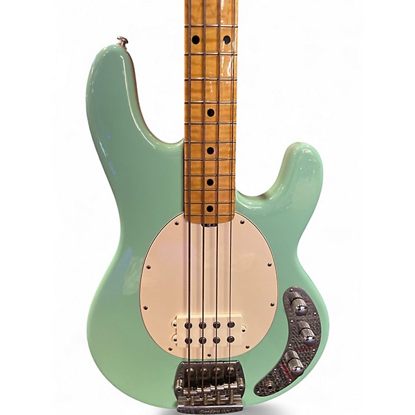 Used 2010 Ernie Ball Music Man Stingray Classic Deluxe 4 String Seafoam Green Electric Bass Guitar