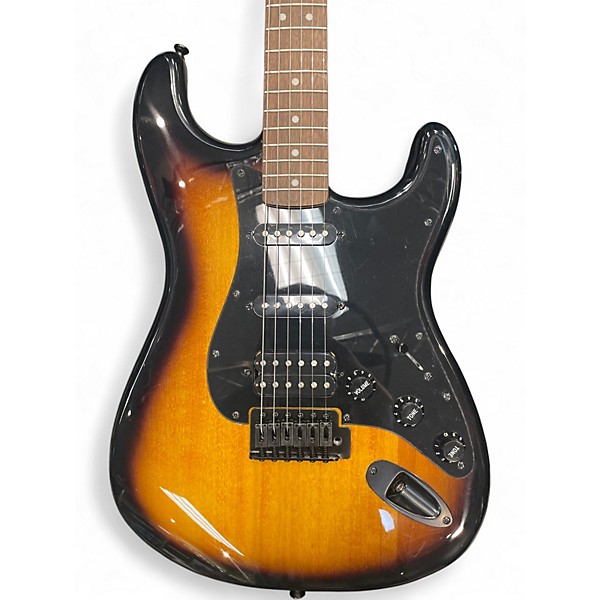 Used Squier Bullet Stratocaster 3 Tone Sunburst Solid Body Electric Guitar