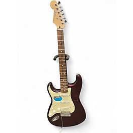 Used Fender Standard Stratocaster Left Handed Burgundy Electric Guitar