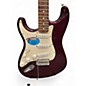 Used Fender Standard Stratocaster Left Handed Burgundy Electric Guitar