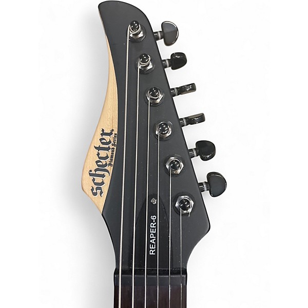 Used Schecter Guitar Research REAPER-6 Black Solid Body Electric Guitar