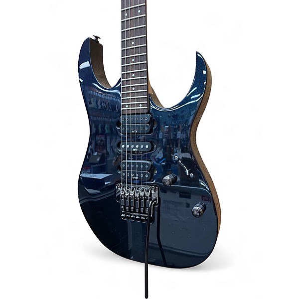 Used Ibanez RG1570 Prestige Series Mirage Blue Solid Body Electric Guitar