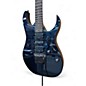 Used Ibanez RG1570 Prestige Series Mirage Blue Solid Body Electric Guitar