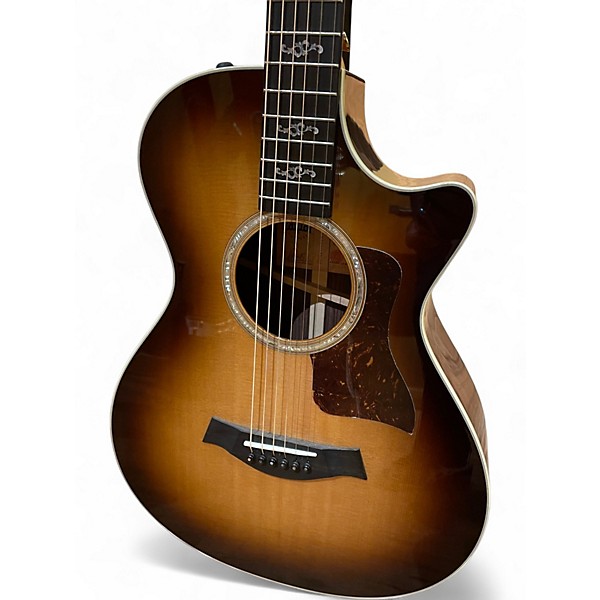 Used Taylor custom 412ce 2 Tone Sunburst Acoustic Electric Guitar
