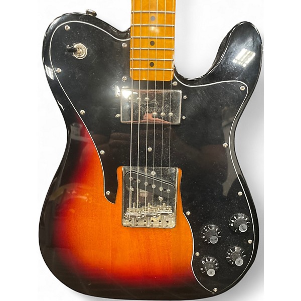 Used Squier Telecaster Custom Tobacco Burst Solid Body Electric Guitar