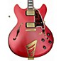 Used D'Angelico DLX DCTP Satin Red Hollow Body Electric Guitar