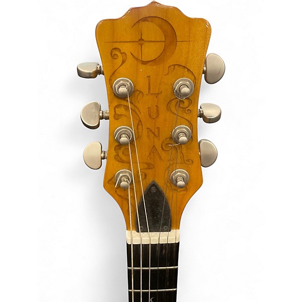 Used Luna Sol Henna Scorpion Natural Solid Body Electric Guitar