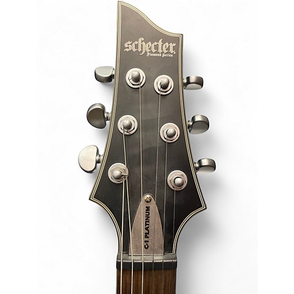 Used Schecter Guitar Research C1 Platinum Gray Solid Body Electric Guitar