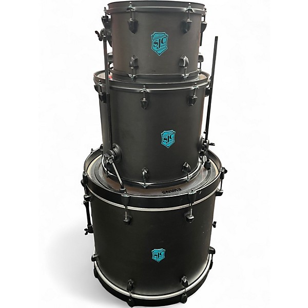 Used SJC Drums 3 Piece PATHFINDER Black Drum Kit