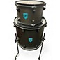 Used SJC Drums 3 Piece PATHFINDER Black Drum Kit