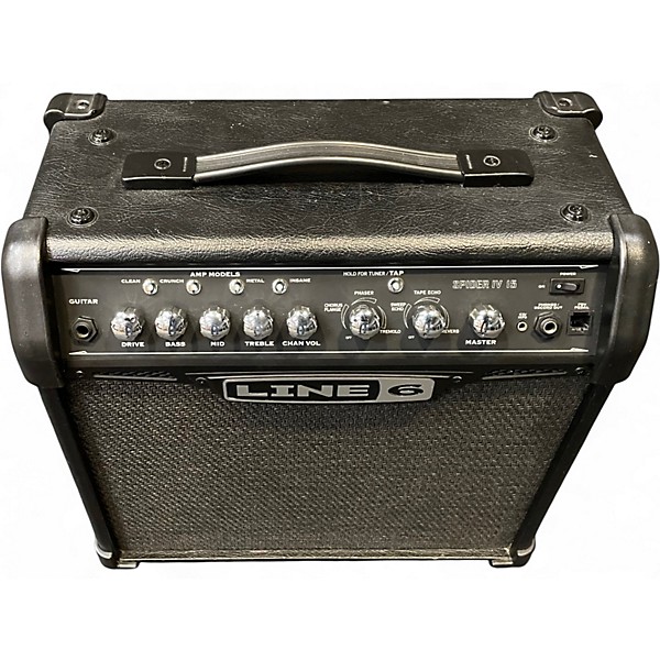 Used Line 6 Spider IV 15W 1X8 Guitar Combo Amp