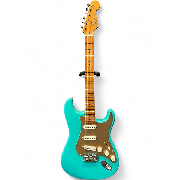 Used Squier 40th Anniversary Vintage Edition Satin Sonic Blue Solid Body Electric Guitar