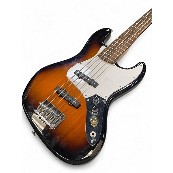 Used Squier Affinity Jazz Bass V 5 String Tobacco Sunburst Electric Bass Guitar