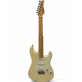 Used 2024 Schecter Guitar Research USA Custom Shop Traditional SSS Vintage White Solid Body Electric Guitar