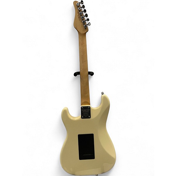 Used 2024 Schecter Guitar Research USA Custom Shop Traditional SSS Vintage White Solid Body Electric Guitar