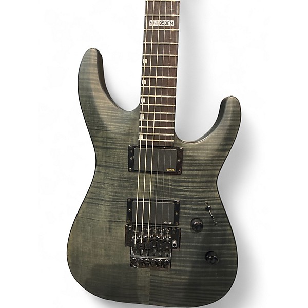 Used 2020s ESP mh350fm Black Solid Body Electric Guitar