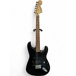 Used Squier Tom Delonge Signature Stratocaster Black Solid Body Electric Guitar